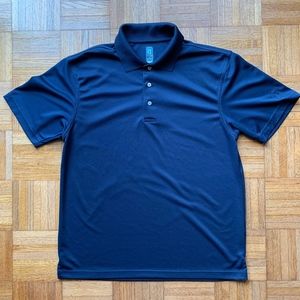 PGA Tour Shirts - Men's Navy Blue PGA Golf Airflux Polo Shirt, L PGA Tour Shirts - Men's Navy Blue PGA Golf Airflux Polo Shirt, L